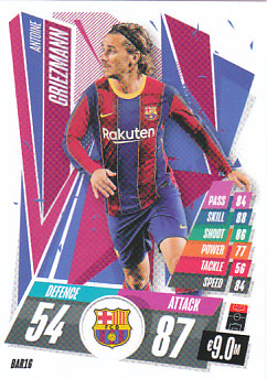 Antoine Griezmann FC Barcelona 2020/21 Topps Match Attax CL #BAR16